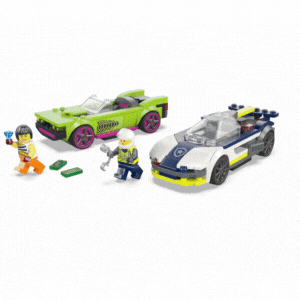 Urmarire cu masina de politie si masina puternica, +6 ani, 60415, Lego City